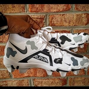 Snow Camo Custom Cleats Mens 8